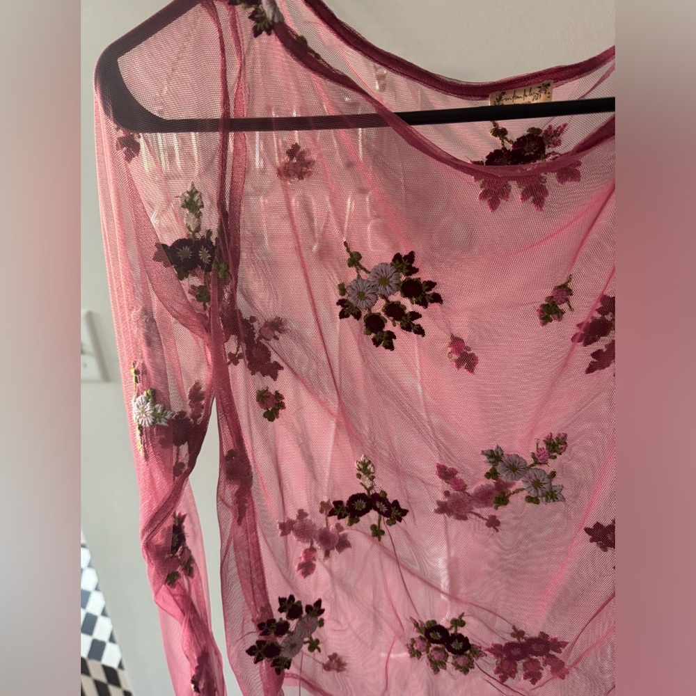 free people mesh top